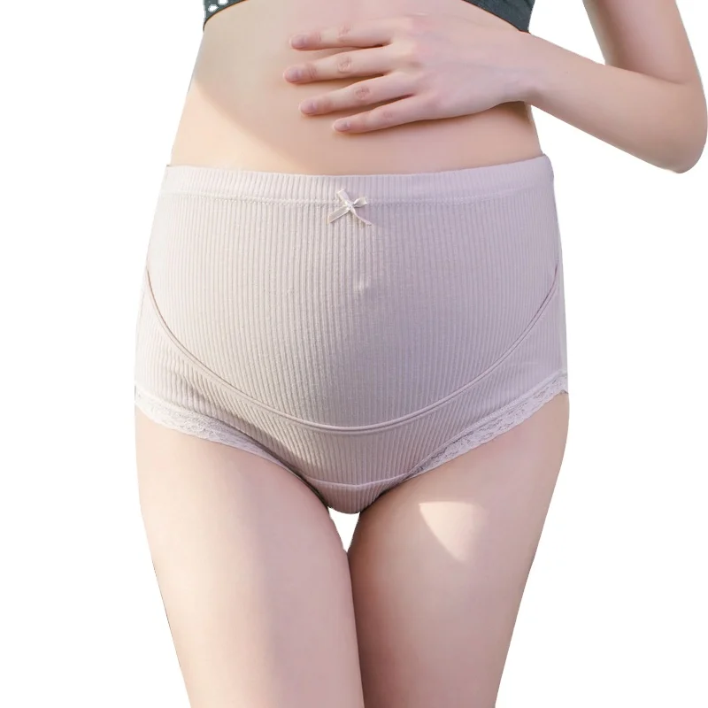 2021 оптовая продажа элегантное, мягкое и удобное женское хлопковое дышащее бесшовное нижнее белье с высокой талией для беременных