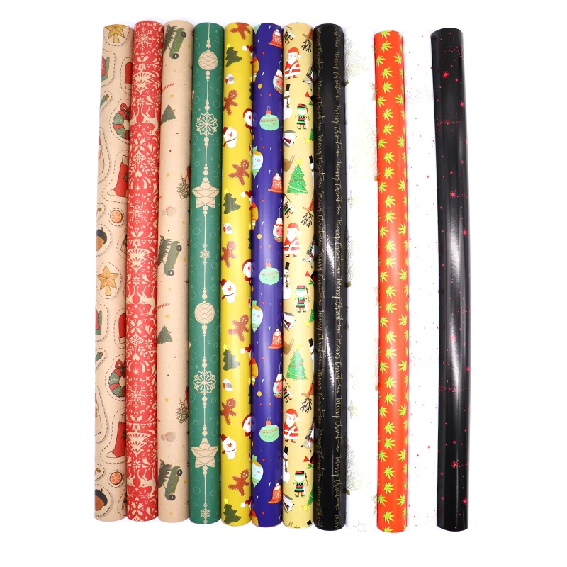 
Custom Beautiful Roll Wrapping Paper Christmas Gift Wrapping Paper Rolls Wholesale Christmas Wrapping Paper 