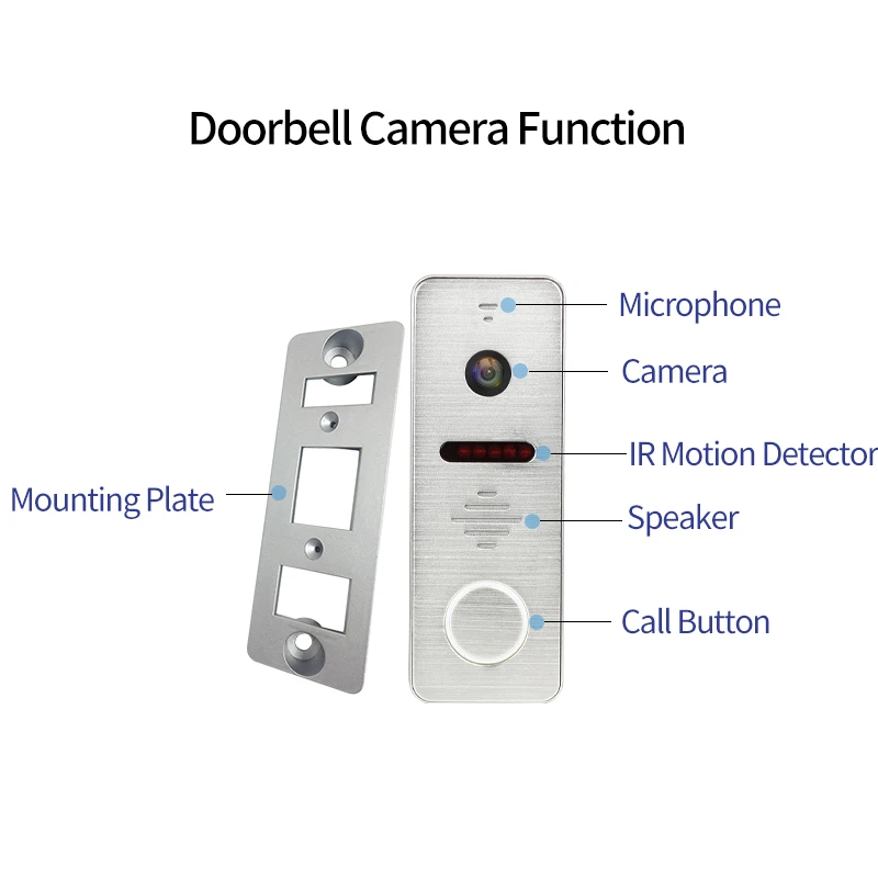 Waterproof Villa Apartment outdoor camera security HD video door phone door bell access control
