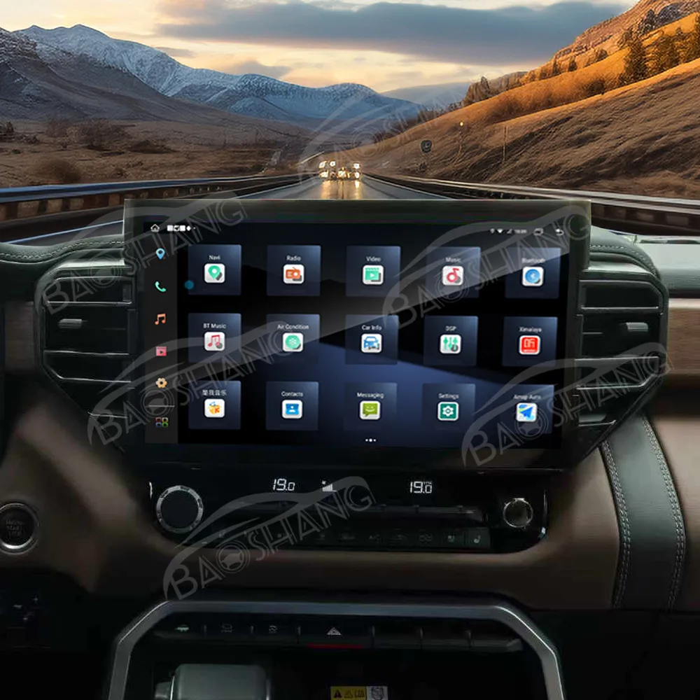 14.6' Carplay For Tundra Sequoia 2020-2024 Android 13 GPS navigation Multimedia Player Wireless Car Radio Head Unit HD Screen