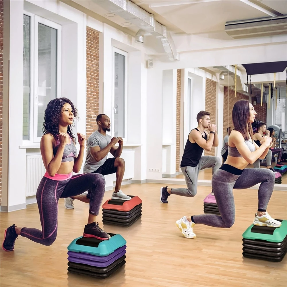 40 Cm Gym Pedals Training Fitness Board Workout Platform Adjustable Height Square Aerobic Stepper Step