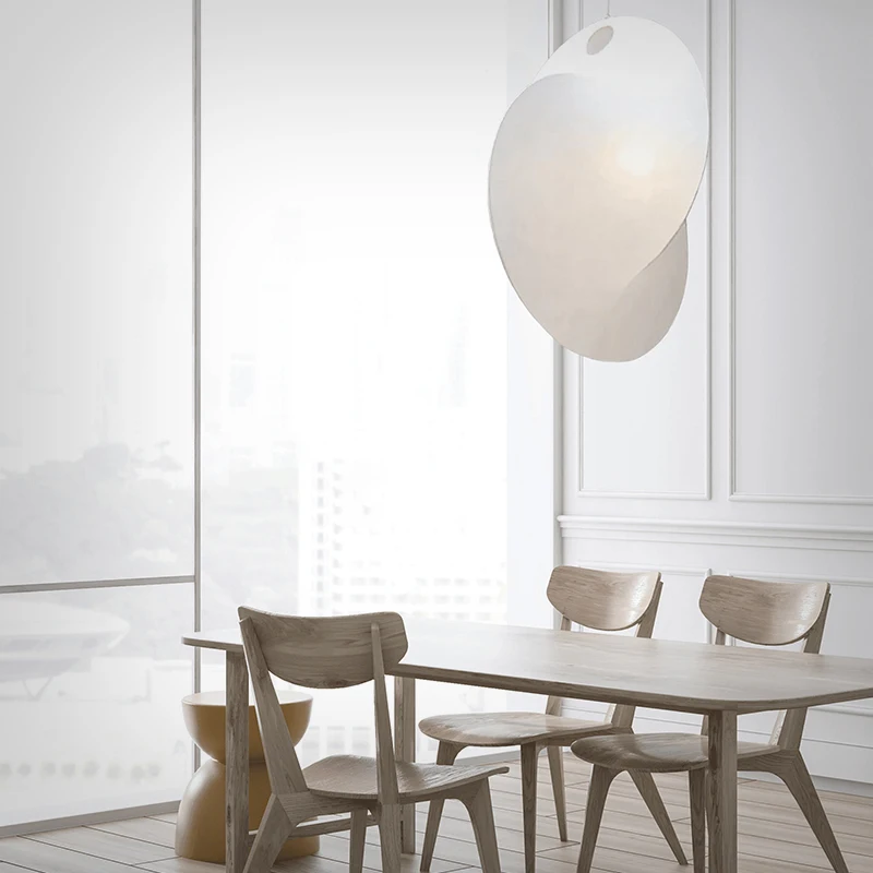 Nordic Creativity Silk Led Chandelier Dining Room Bar Lamp Bedroom Duplex Villa Loft Home Decor Stairs Pendant Lights