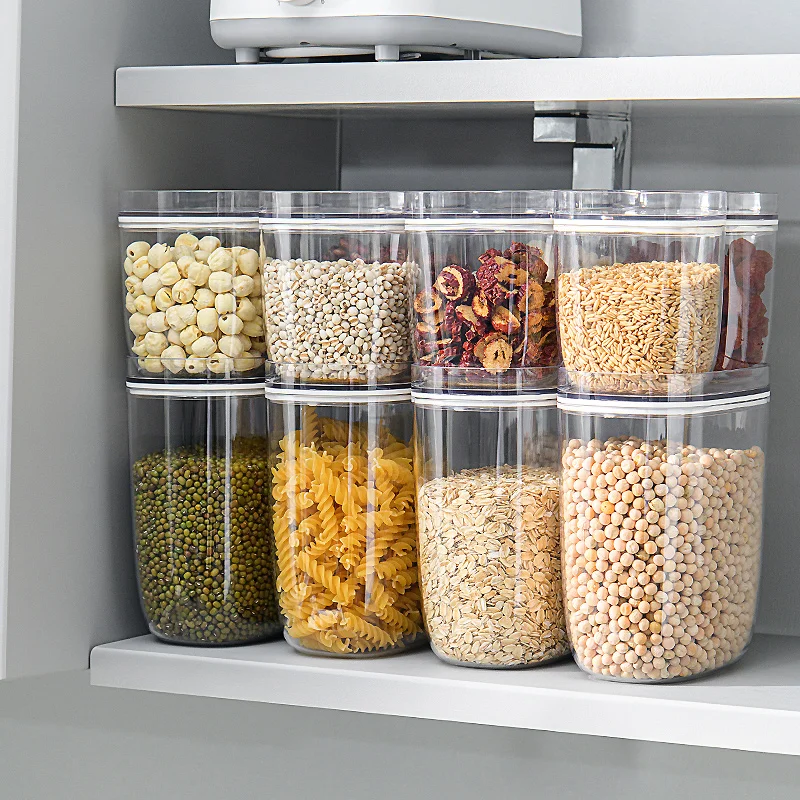Factory Direct Multi-functional Clear Plastic Grain Storage Box For Household