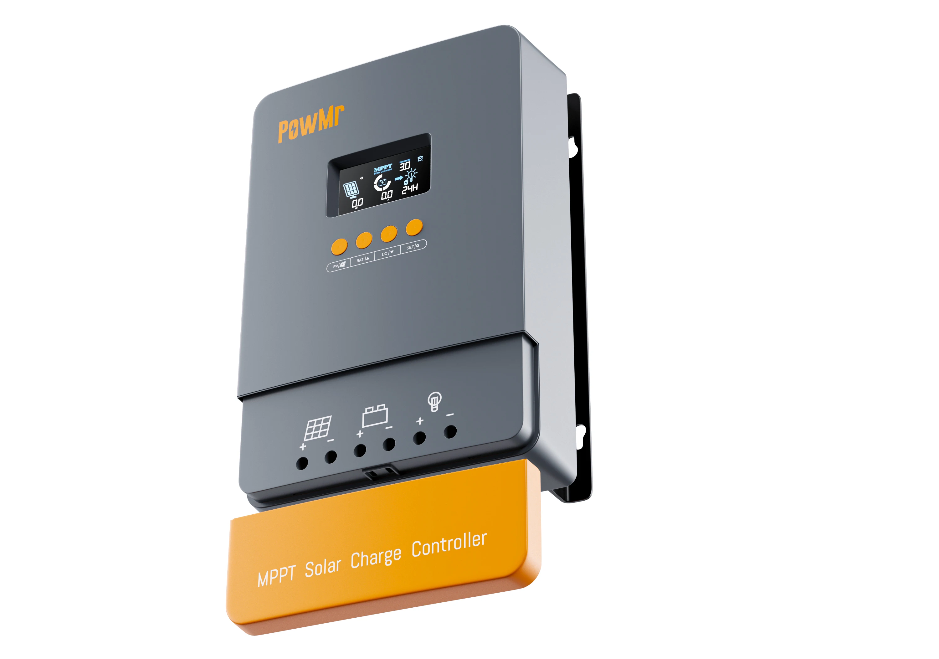 Контроллер заряда солнечной батареи PowMr MPPT гибридное зарядное устройство для системы 12 В 24 48 60 А IP32