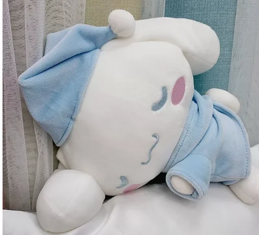 YIWU AULLAN High Quality Low Price Shopping Mall Doll Machine Pure White Plush Sleeping Cinnamoroll Melody Doll
