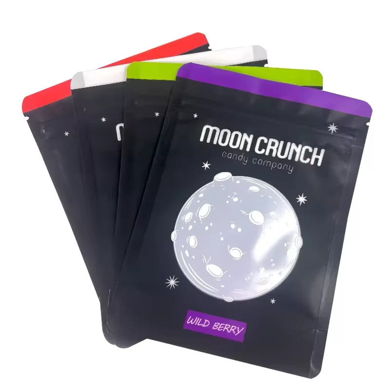 Matte Finished Plastic Colorful Bags For Aluminum Foil Mylar Coffee Tea Food Packaging