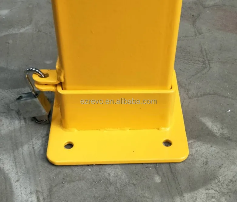 Padlock Fold Down Parking Bollard Parking Post Parking Lock