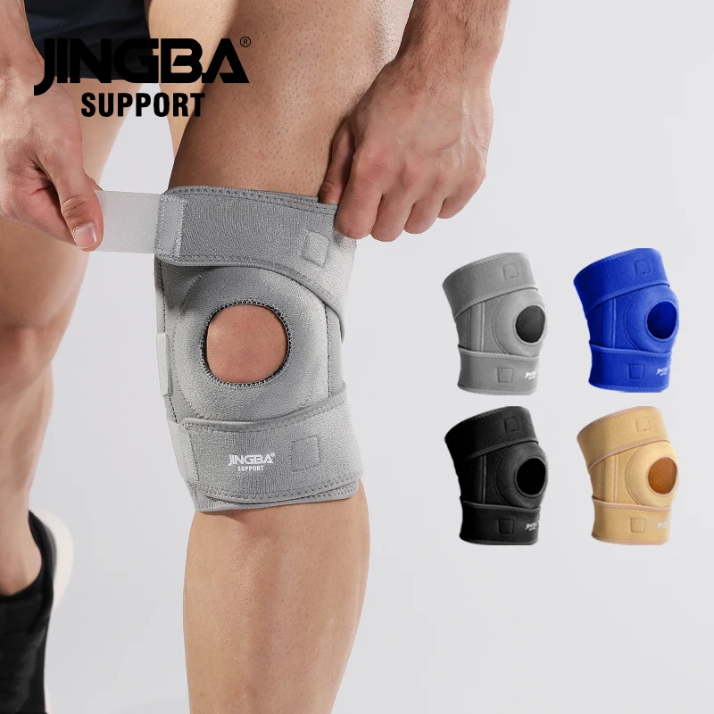JINGBA Professional Unisex Neoprene Knee Support with Side Stabilizers & Patella Gel Pads for Maximum Knee Pain Gym Sports