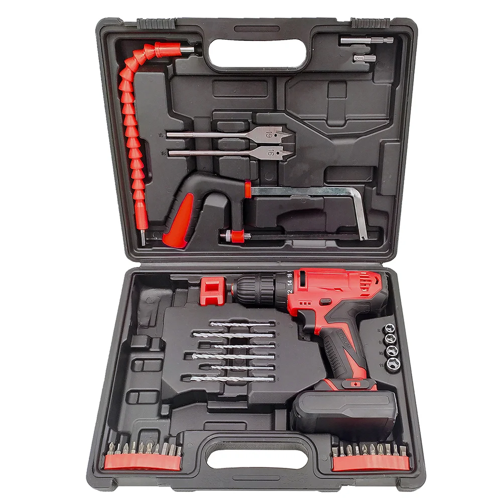 
KCD330-C37B 12V strong power with motor and soft grip BMC package home use DIY lithium cordless drill 