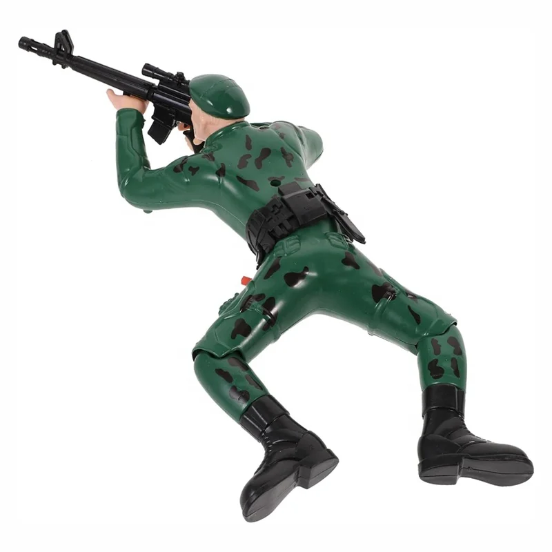 Low Price Creeping Forward Figure Toy Electric Crawling Soldier Toy Music Lighting Climbing Toy