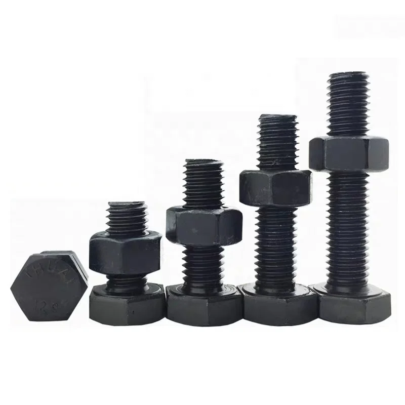 Hot Sale Carbon steel DIN934 Gr 4 8 10 12 Black Oxide Hexagon Hex Nuts In Stock