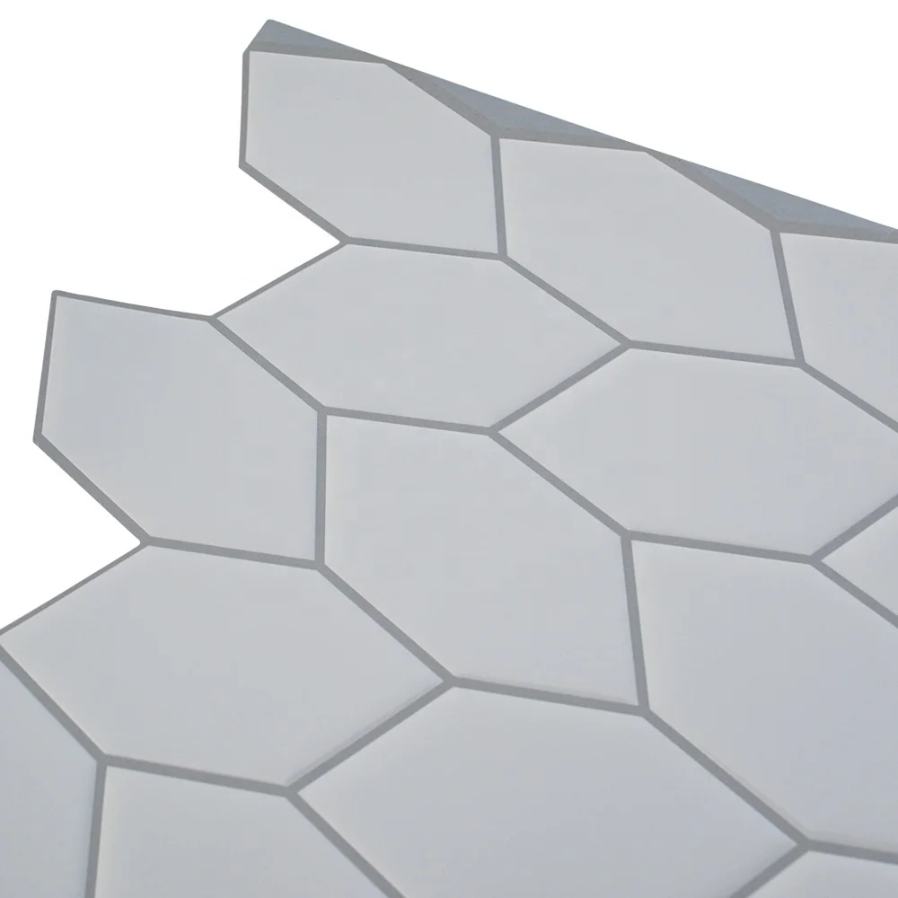 Самоклеящийся Виниловый фон для плитки, белая самоклеящаяся настенная 3d-наклейка для кухни (10x10 дюймов, 10 листов)