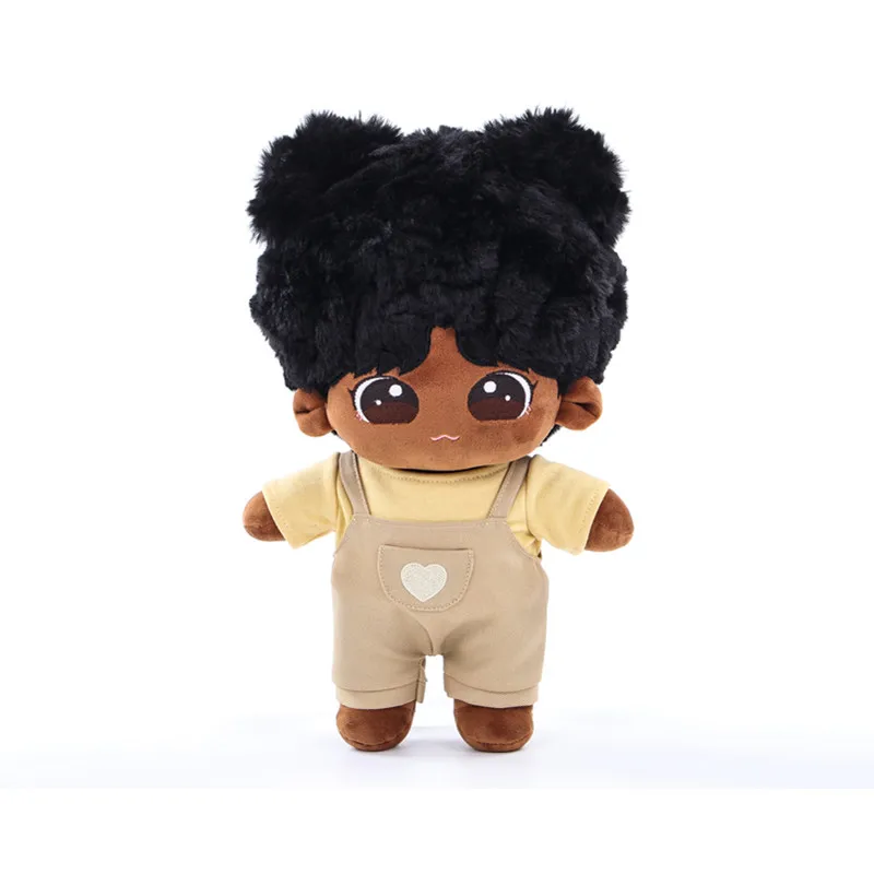 Childlike and Innocent Made-to-order Black Dolls Plush Toys Made in China Unisex 5 to 7 Years,8 to 13 Years Kids Toy Gift 40cm