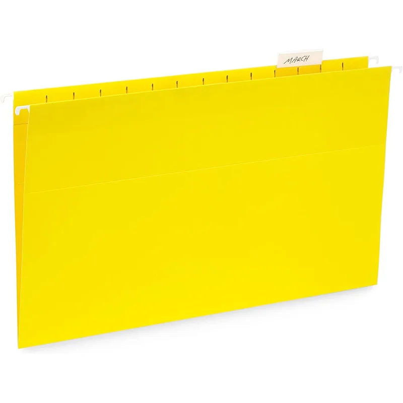 Assorted Colors Reinforced Hang Folders Legal Size Hanging File Folder for Color Coded File Organization