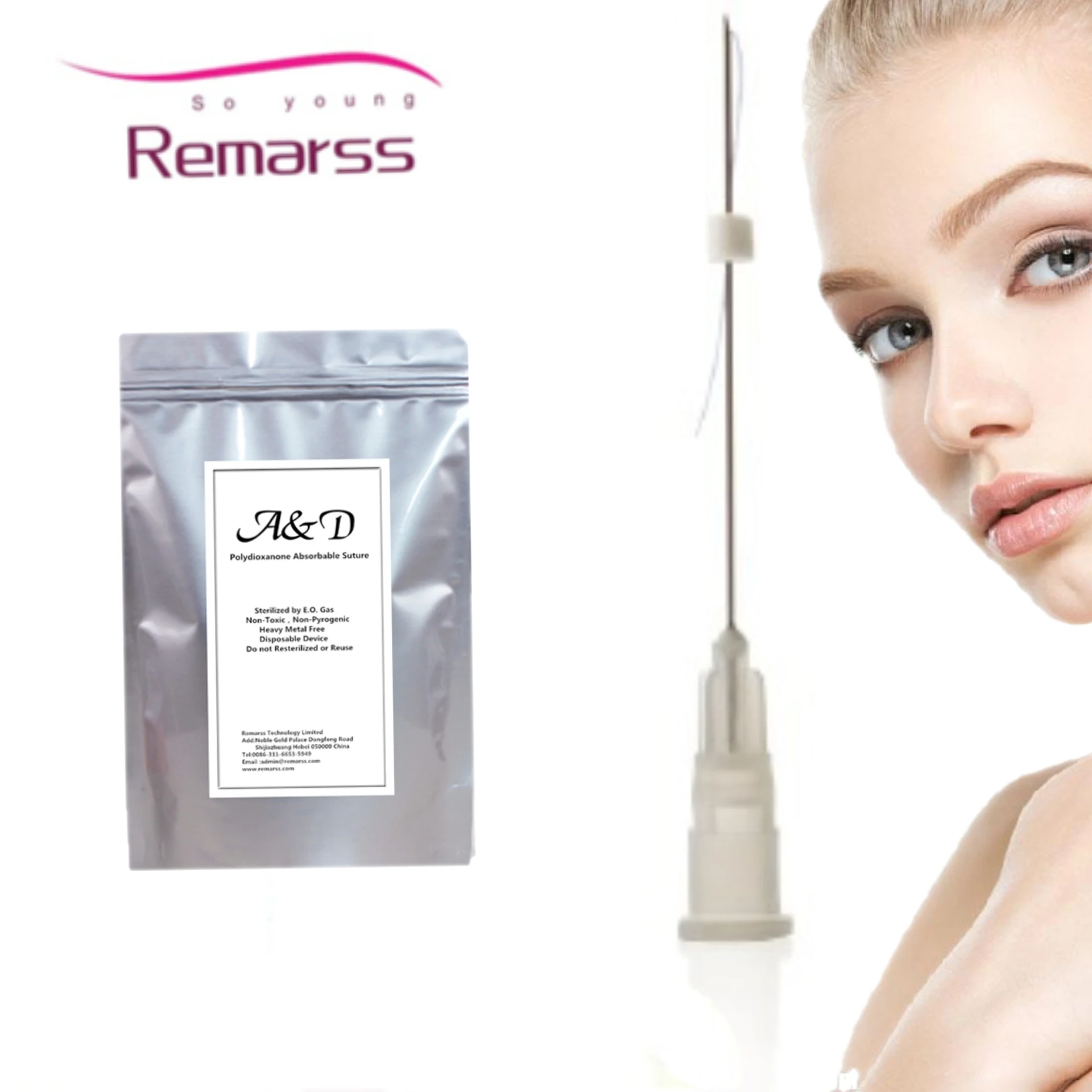 Manufacturer Supplier Sharp Needle 27g 38mm Pcl Mono Thread For Skin Tighten