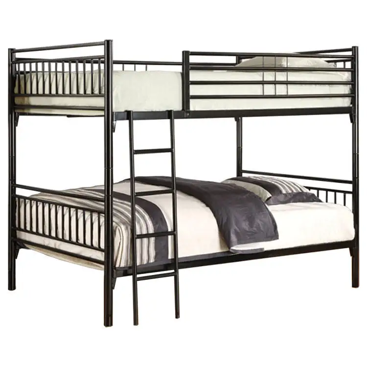 Metal Bunk Bed Modern Design School Double Bed Storage Cabinet Plus