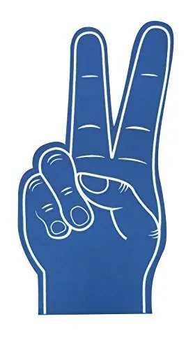 
Finger Team Color Cheerleading Foam Hand 
