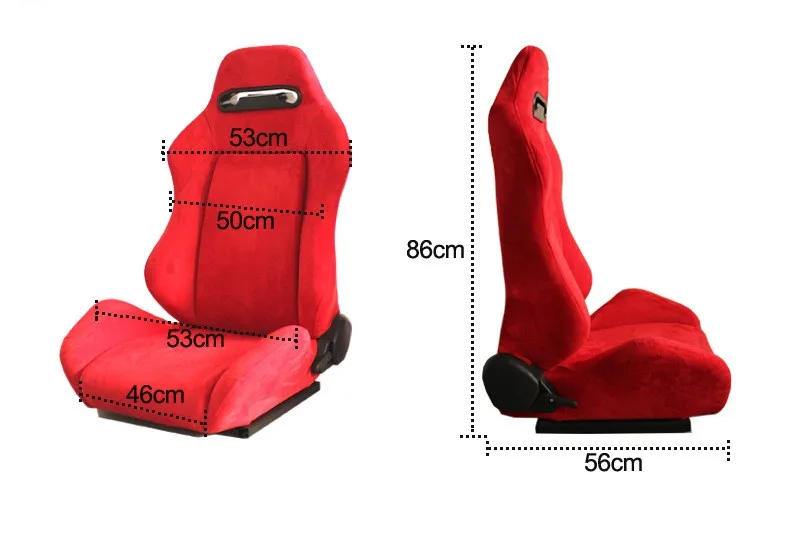 High Quality Fashionable Adjustable Universal Car Accessory Bucket Racing Seats Car