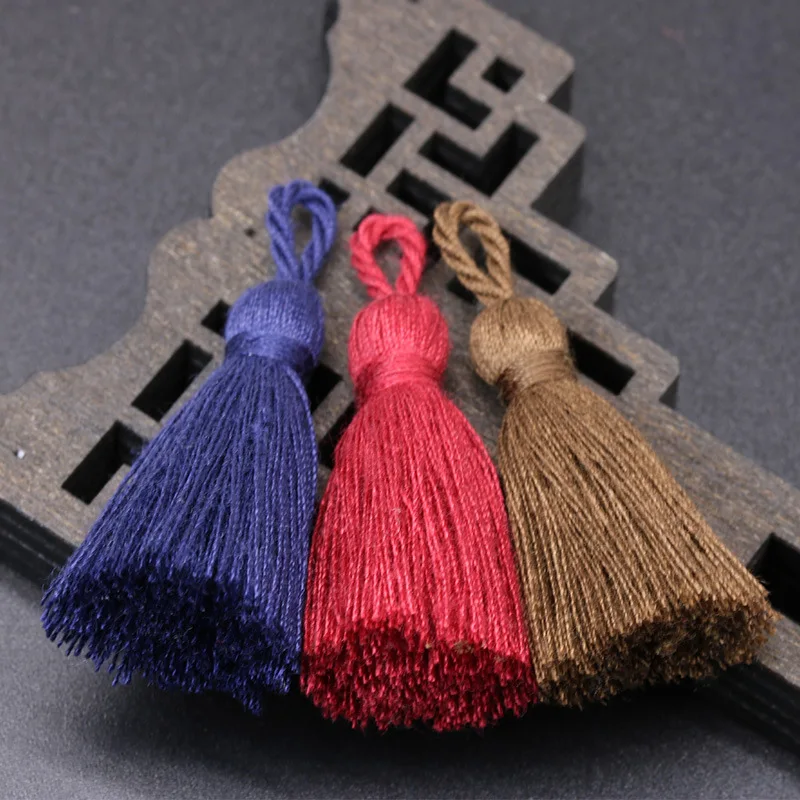 4CM Cotton Tassel Hanging Rope Fringe Tassel for Sewing Curtains Garment Home Decoration Jewelry Craft Accessories