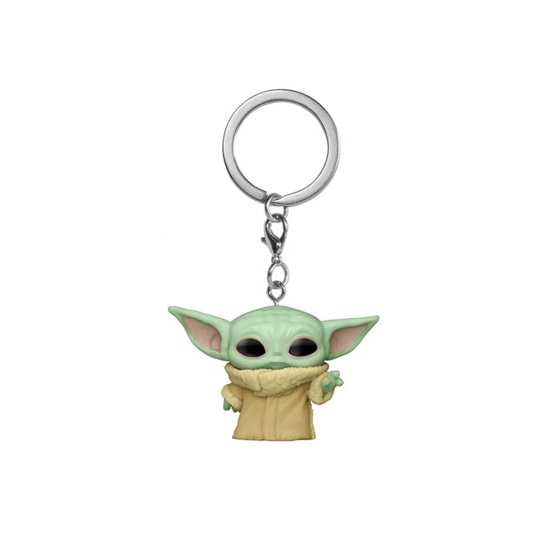 
Verified keychain manufacturer wholesale pvc material cute pendant baby yoda keychain 