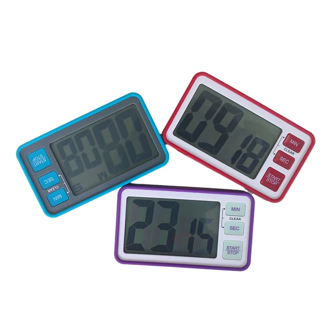 
2020 New design digital professional with cCountdown touchable backlit LCD kitchen alarm magnetic timer 