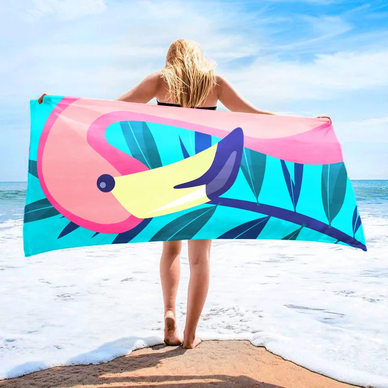 Microfiber Digital Printing Dolphin Beach Towel Sand Proof Beach Towel Summer Beach Towel