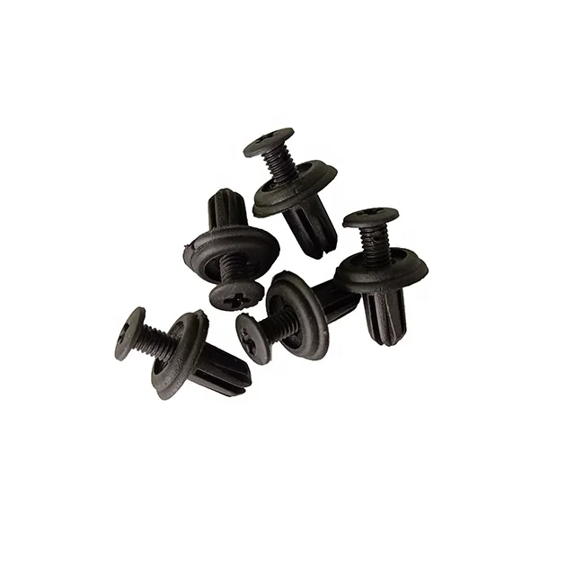90687-SB0-003 PA66 Black Nylon Hood Mounting Screw Type Retainer Clip