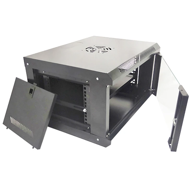 6U Server Rack Mini Racks Network Cabinet 12U Wall Mounted 6U 600450350 19 Inches Mount 1U Enclosure Fan Unit With 4 Fans
