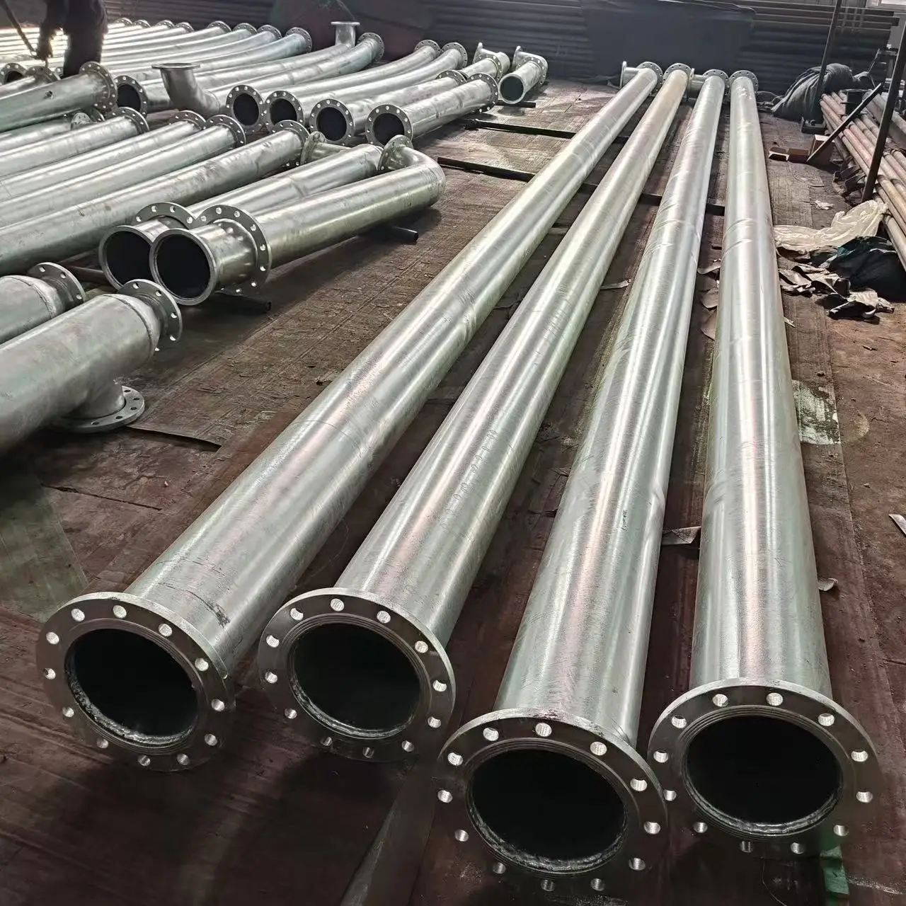 Stainless steel red plated fire sprinkler ring pipe