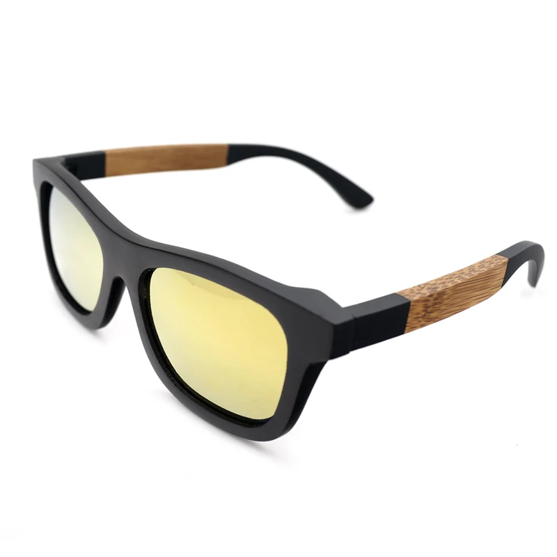 BOBO BIRD Handmade Mixed Wood Sunglasses Men Polarized Custom Logo