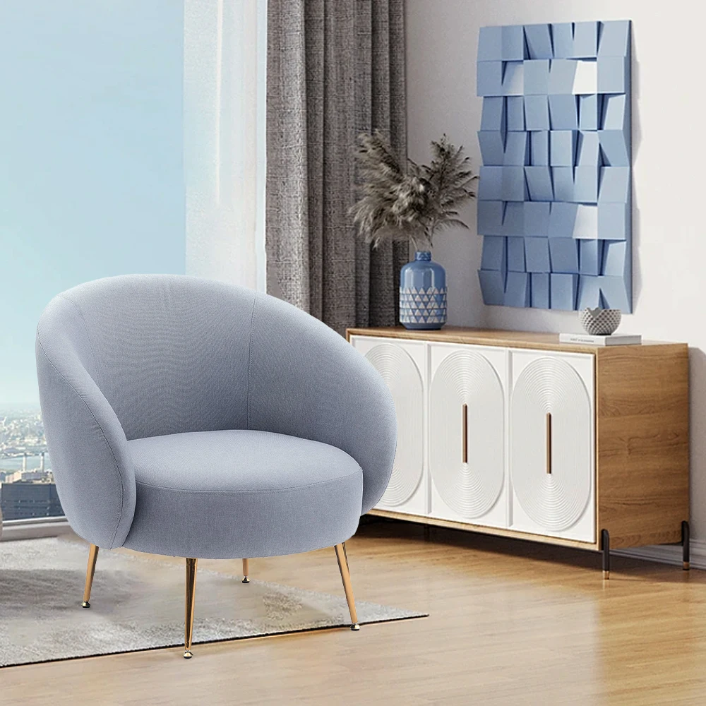 Modern French Style Lounge Leisure Sofa Chair Arm Chair For Hotel Living Room