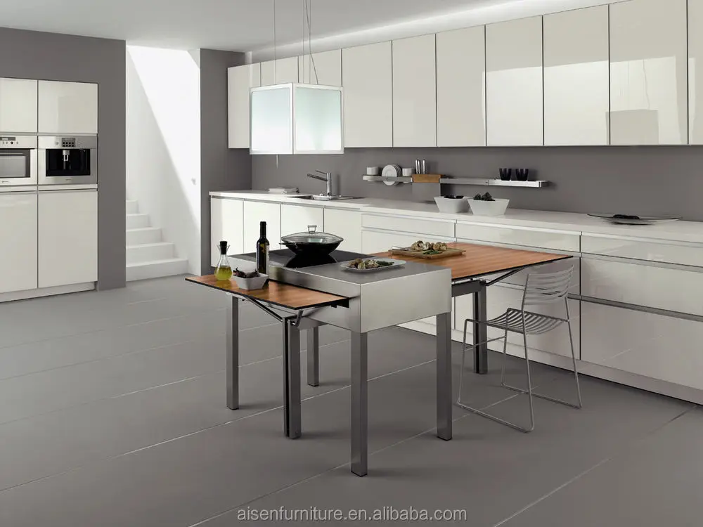 Modern Designs High End Affordable Custom Furniture Used Small Full White L Shaped Melamine Kitchen Cabinets From China