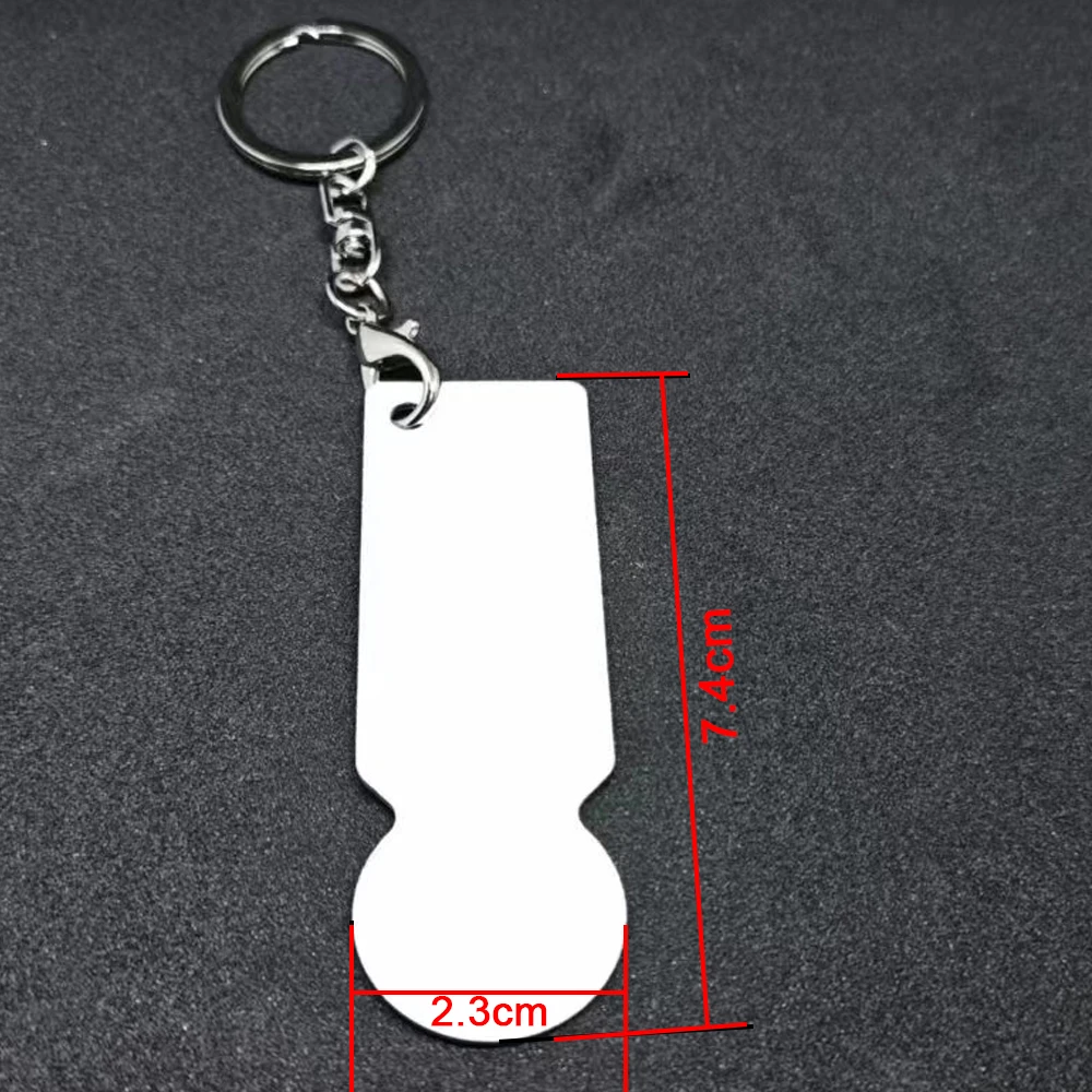 20pcs/Lot Sublimation Blanks Aluminum Shopping Cart Coin Trolley Token Metal Shopping Token Ring