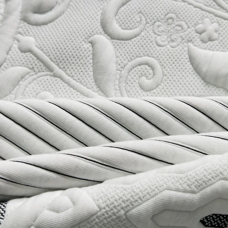 Factory Supply Home Decoration White Polyester Spandex Jacquard Fabric  For Home Textile