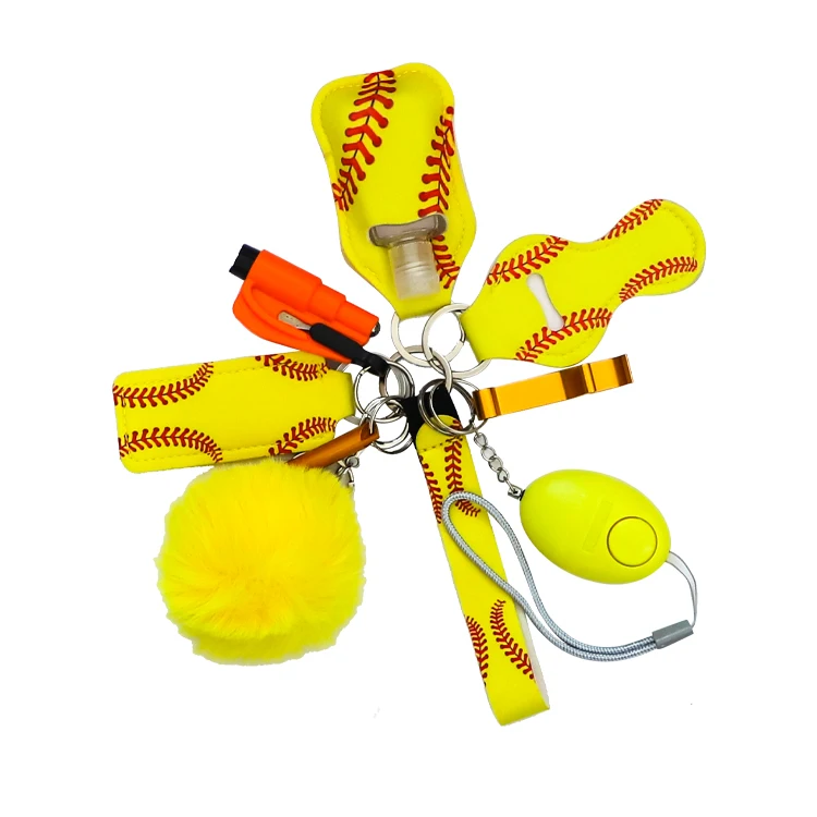 Wholesale 2022 Hot Selling DIY Keychain Accessories Defense Safety Keychains Sets For women Self Defense Gift Keychain