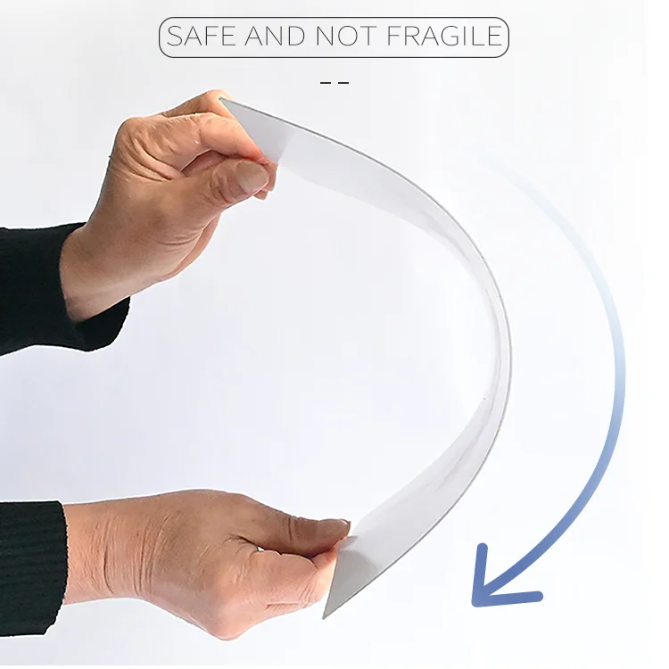 
High Quality Acrylic Customizable Fall Resistant Bedroom Square Mirror Wall Sticker 