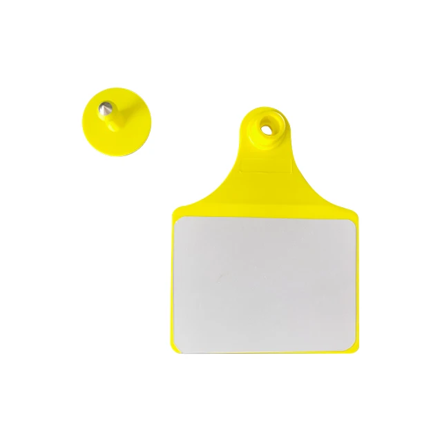 2023 Delake Factory New Design Livestock Cattle Cow Calf Reflective Ear Tag Animal Tracking Ear Tag For Argentina