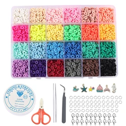 24 colors 6mm DIY Polymer Clay Heishi Beads