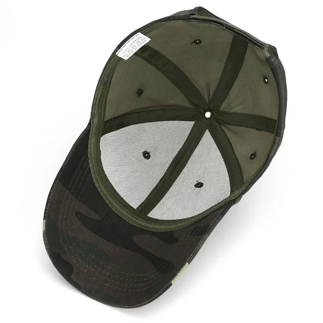 2023 Outdoor cotton camouflage baseball hat spring and autumn fashion European and American sports leisure peaked hat