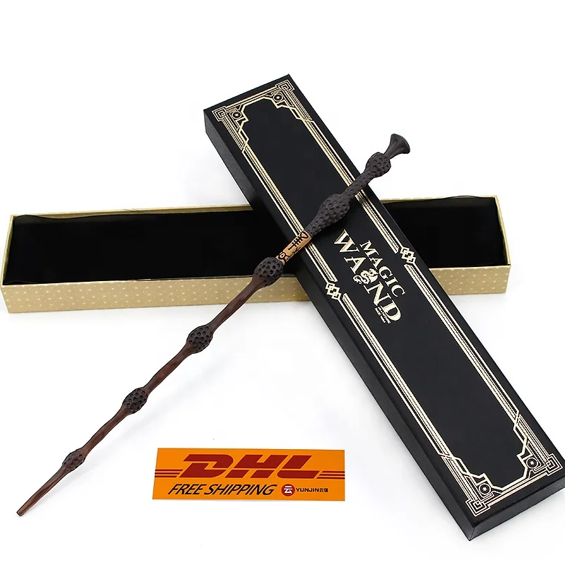 
DHL Free Shipping 3-6 business days to door Magic Wand Harry Hermione Ron Potter with Beautiful black magic wand box 