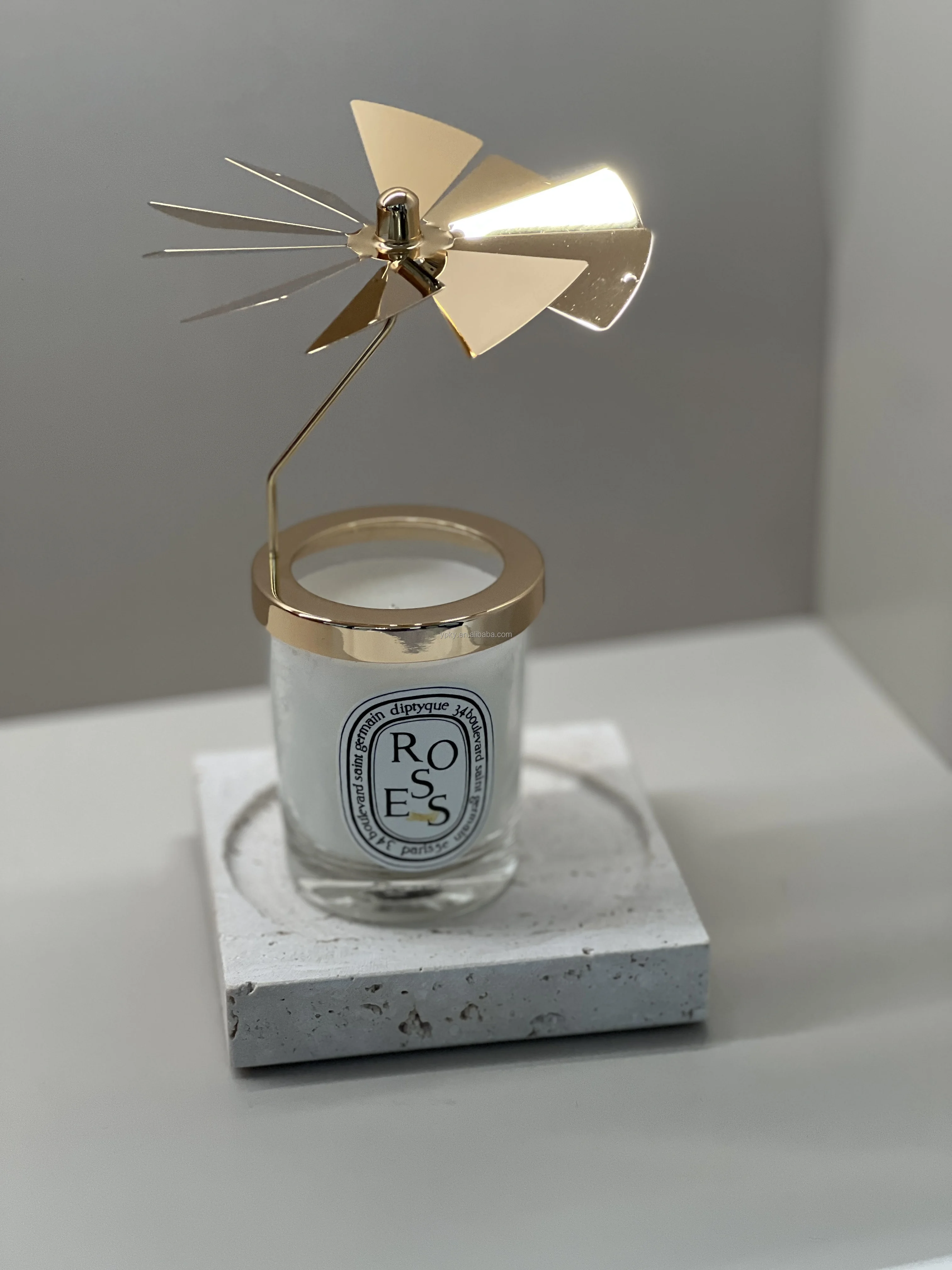 Luxury Coasters for Drinks Natural Travertine Coasters Precise Natural Marble Candle Coaster