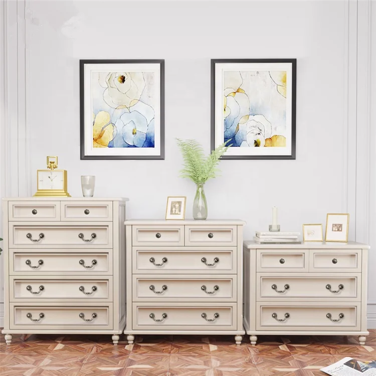 Living Room Furniture Modern Wooden Storage Cabinet With Drawer Set Side Table