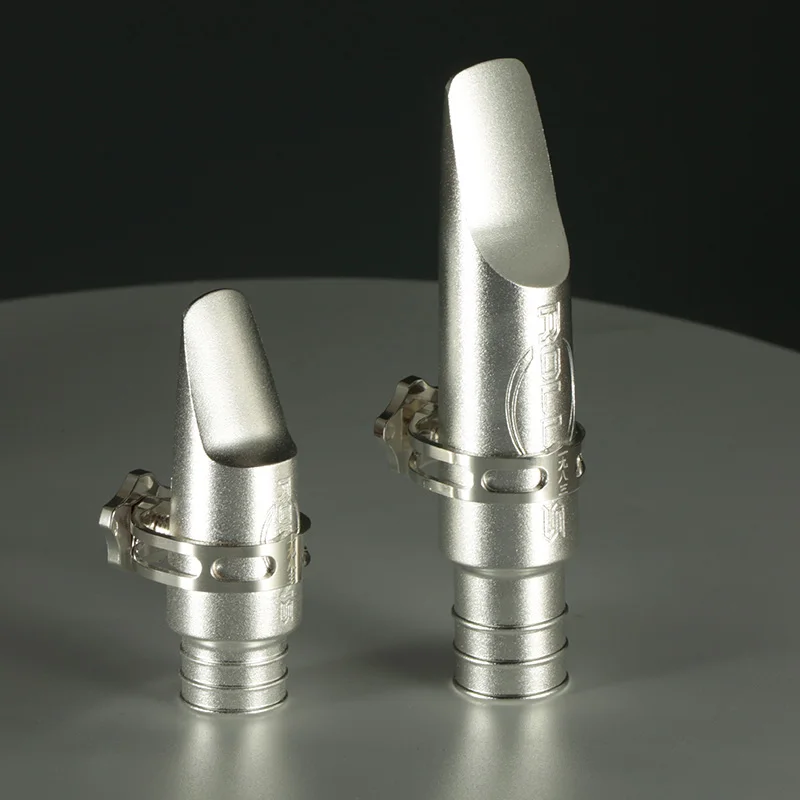 Rollins Frosted Silver Metal Mouthpiece,alto,tenor,soprano