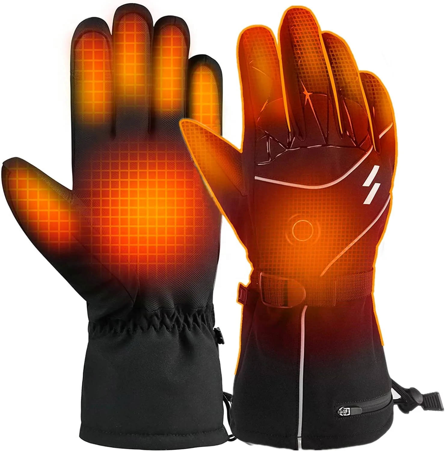 Motorcycle Bicycle Scooter Thermal Muffs Portable Battery Heated Gloves for Skiing Camping Hiking Outdoor Working