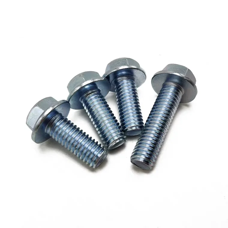 
Factory Galvanized/Black steel 8.8/10.9 grade Hex flange bolt DIN 6921 