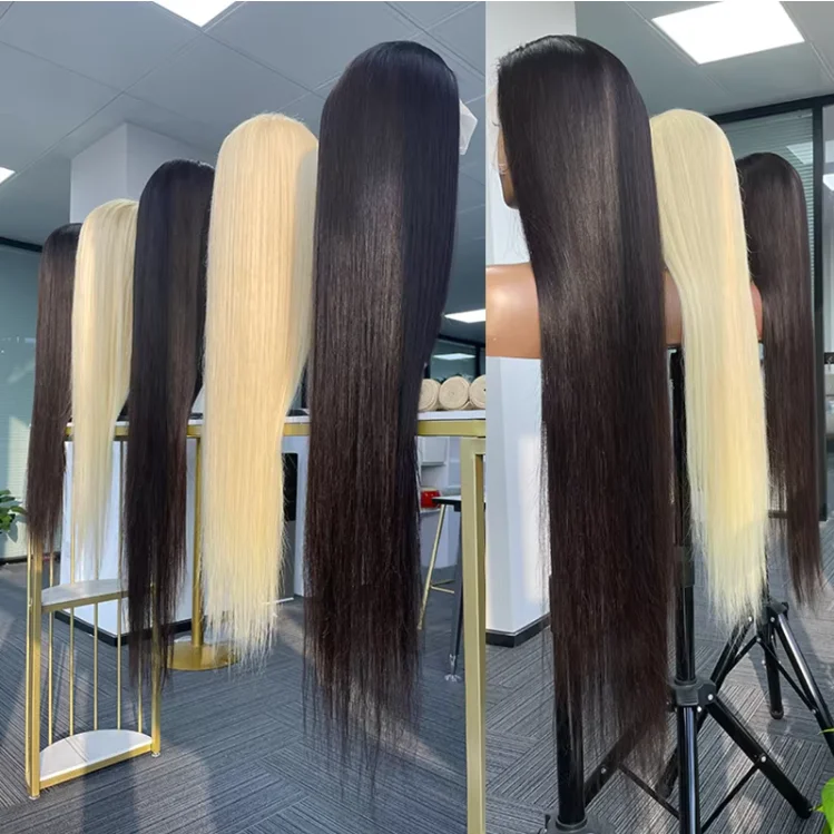 EB Wig Female Medium Dyed Brown Golden Short Hair Wigs Highlight Bob Wig With Bangs for Women