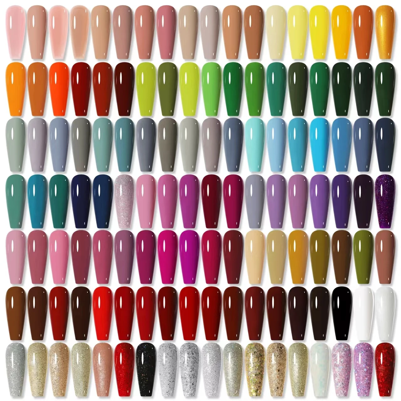 156 Colors Gel Nail Polish Full Coverage Pure Color Paint DIY Creamy Texture UV Semi-permanent Gel Polish Manicure