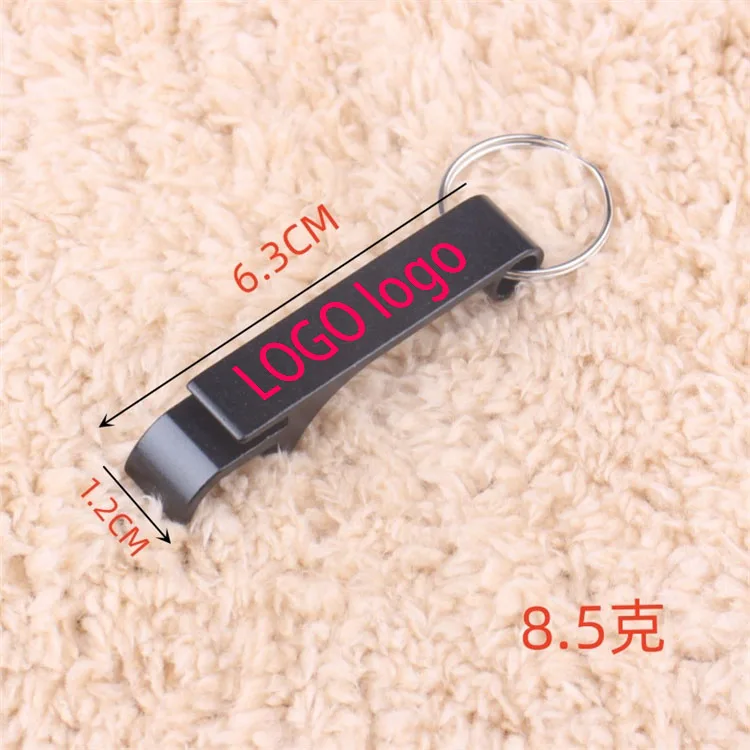 Promotional Gift Logo Customized Metal Beer Bottle Opener Promotional Aluminium Alloy Bottle Opener Keychain