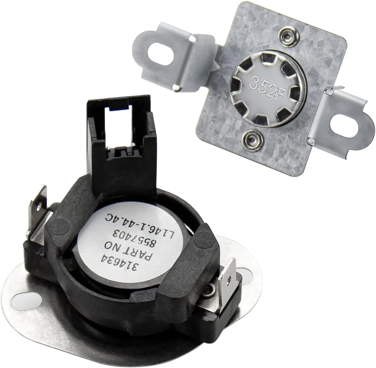 280148 Thermal Cut Off Kit  Includes 8557403 Thermostat & 8318314 Thermal Fuse Replacement for Whirl-pool Dryer