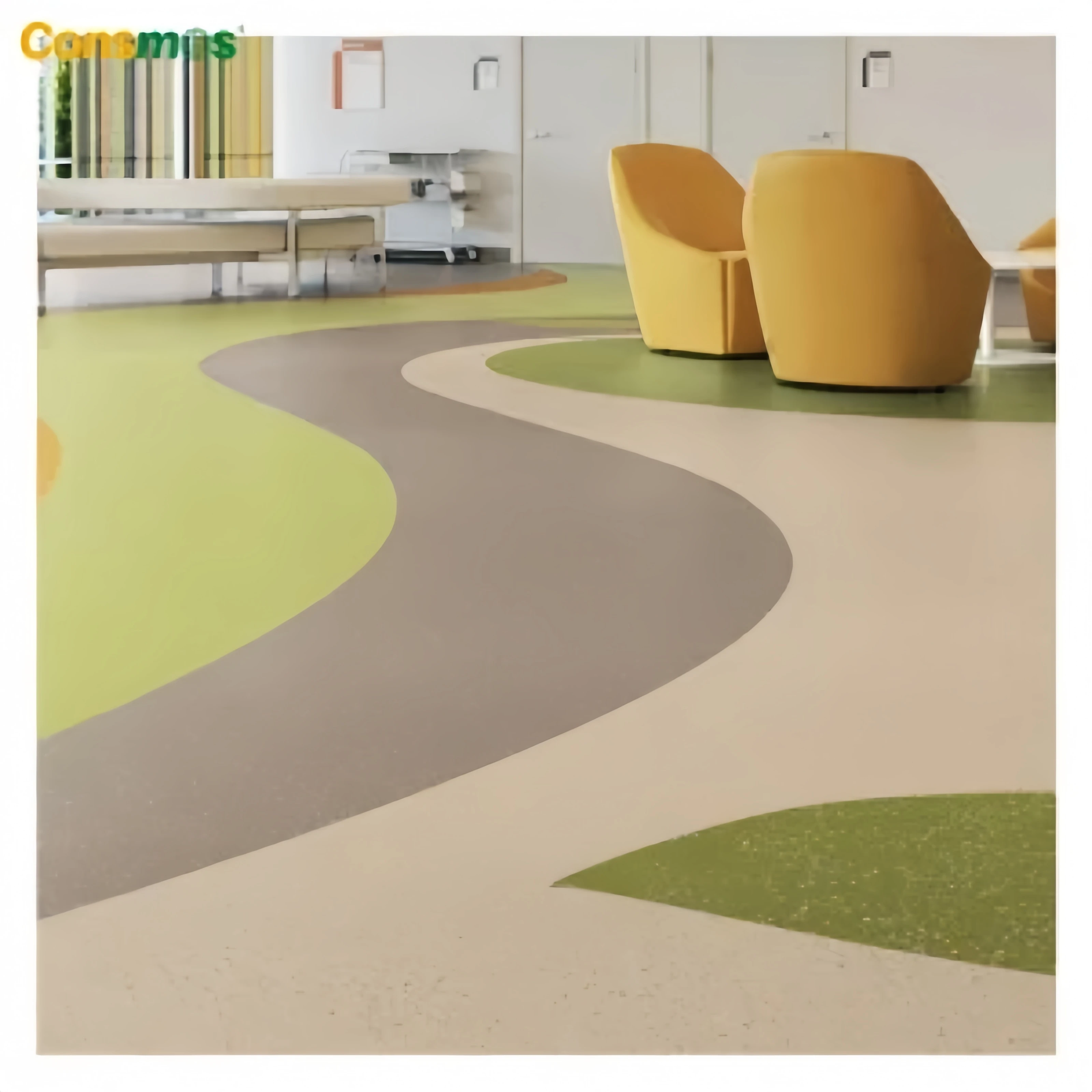 Factory Costom Sponge Floor Vinyl PVC Roll Linoleum Flooring Decoration PVC Material